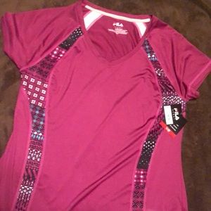 Fila purple workout top